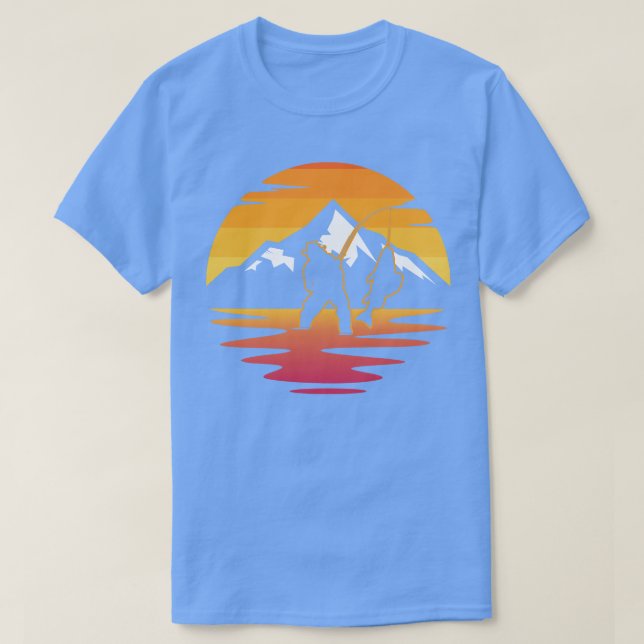 Vintage Flygfiske Fly Fisherman T Shirt (Design framsida)