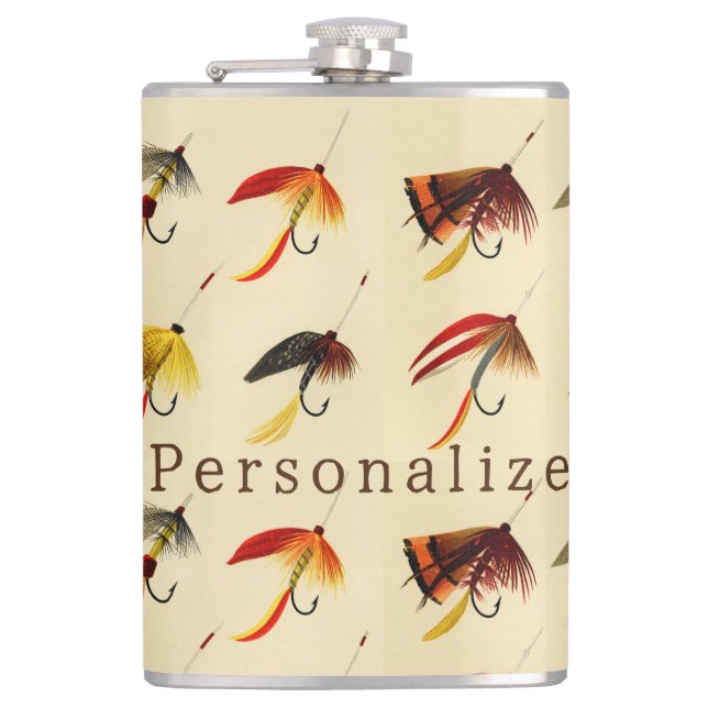 Vintage flygfiske sjö flyers lures Fishman Fickplunta (Framsidan)