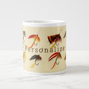 Vintage flygfiske sjö flyers lures Fishman Jumbo Mugg