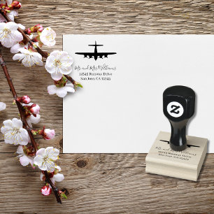 Vintage flygplan B-17 Flying Fortress Aviation Stämpel