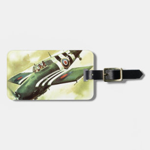 Vintage Flygplan Bagagebricka