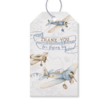 Vintage flygplan flygare pilot 1-års födelsedag ta