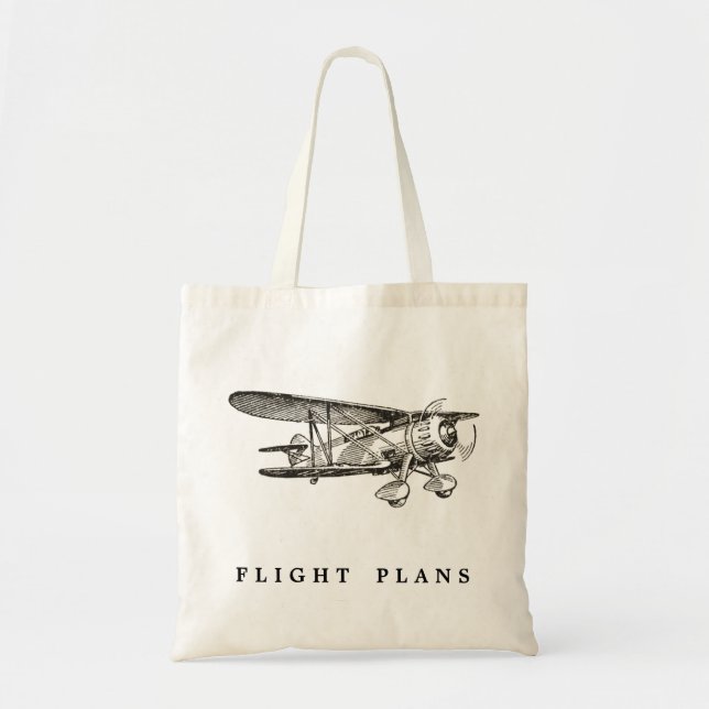 Vintage Flygplan, flygplaner Tygkasse (Framsidan)