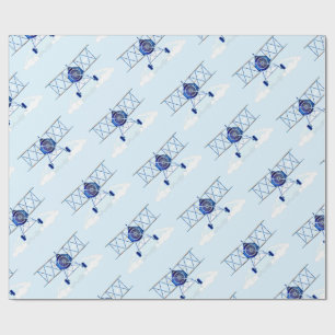 Vintage flygplan flygvapen pilot presentpapper