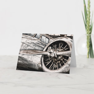 Vintage Flygplan Kort