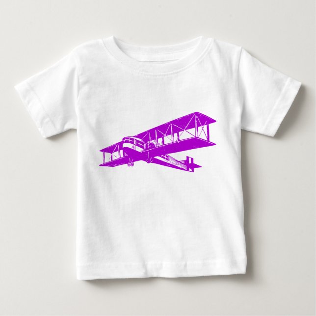 VINTAGE FLYGPLAN - LILA TRÖJA (Framsida)