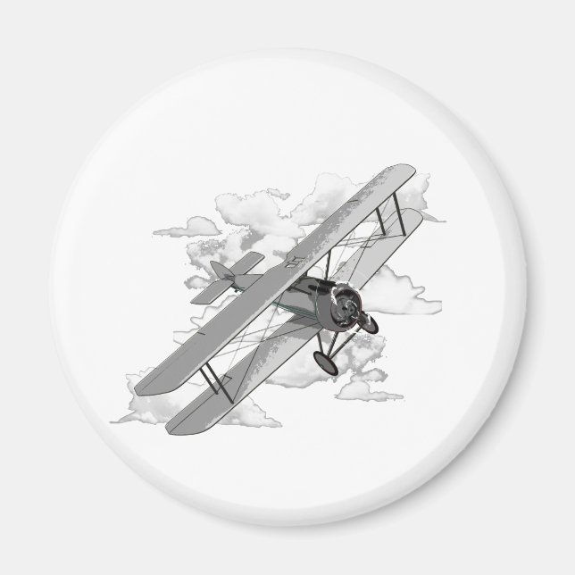 Vintage Flygplan Magnet (Framsidan)