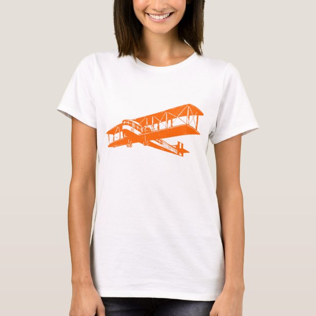 VINTAGE FLYGPLAN - ORANGE TEE (Framsida)
