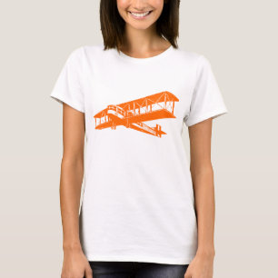Vintage Flygplan - Orange Tee Shirt