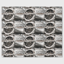 Vintage Flygplan Presentpapper