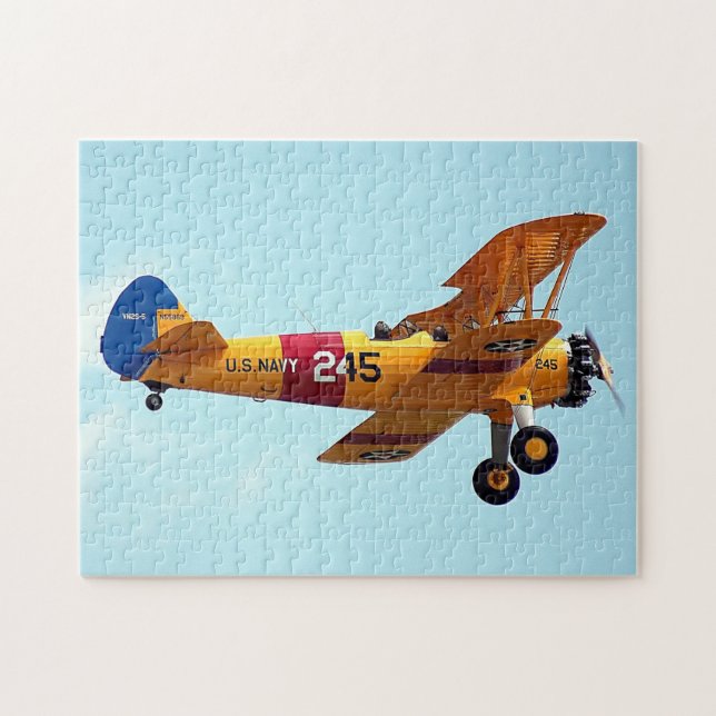Vintage flygplan pussel (Horisontell)