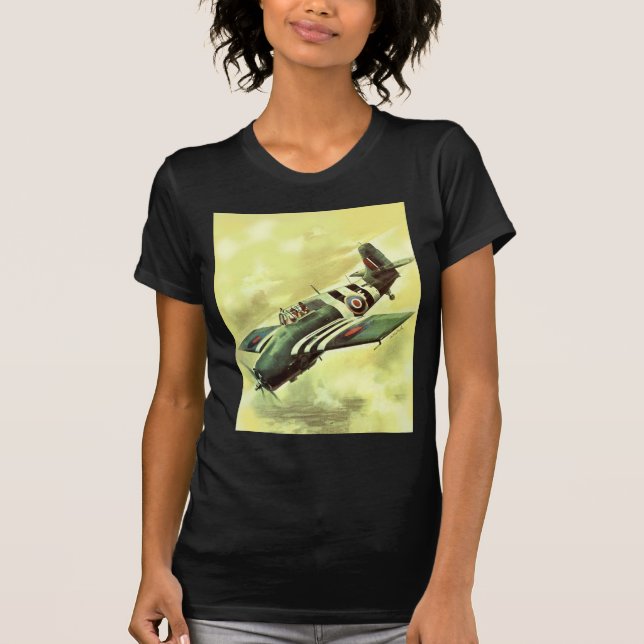 Vintage Flygplan T-shirt (Framsida)
