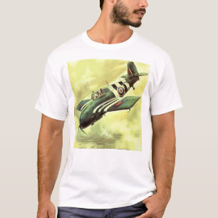 Vintage Flygplan T Shirt