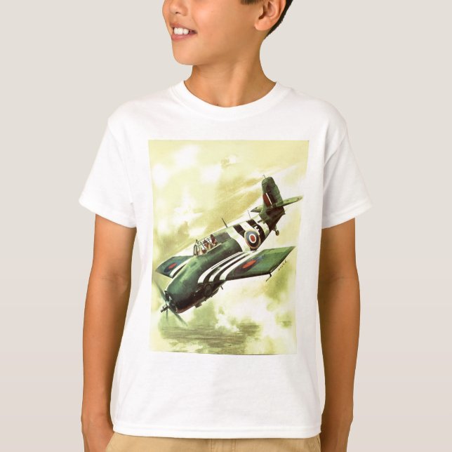 Vintage Flygplan Tee Shirt (Framsida)
