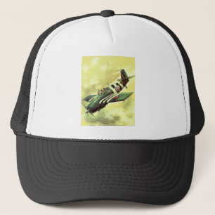 Vintage Flygplan Truckerkeps