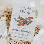 Vintage Flygplan två flygresor 2:a födelsedag Part Inbjudningar<br><div class="desc">Vintage Flygplan två flygresor 2:a födelsedagspartiets inbjudan Alla formgivningar är © PIXEL PERFECTION PARTY LTD</div>