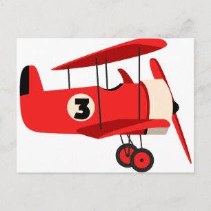 Vintage Flygplan Vykort
