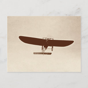Vintage flygplan vykort