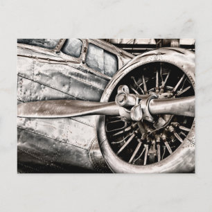 Vintage Flygplan Vykort