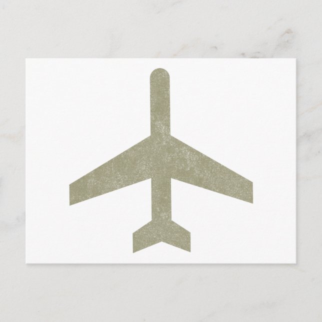 Vintage Flygplan Vykort (Framsida)