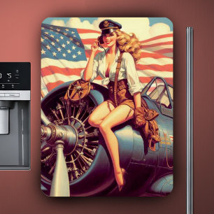 Vintage Flygplanets insticksprogram Magnet