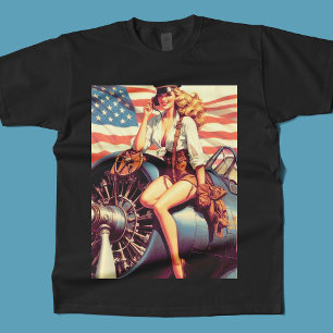 Vintage Flygplanets insticksprogram T Shirt