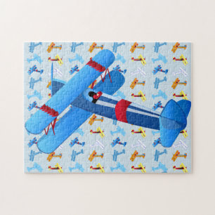 Vintage Flygplansflygarleverantör Pussel
