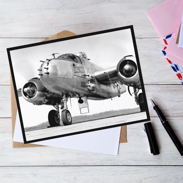 Vintage flygplansfoto, Cool Aviation Födelsedag Vykort (Skapare uppladdad)