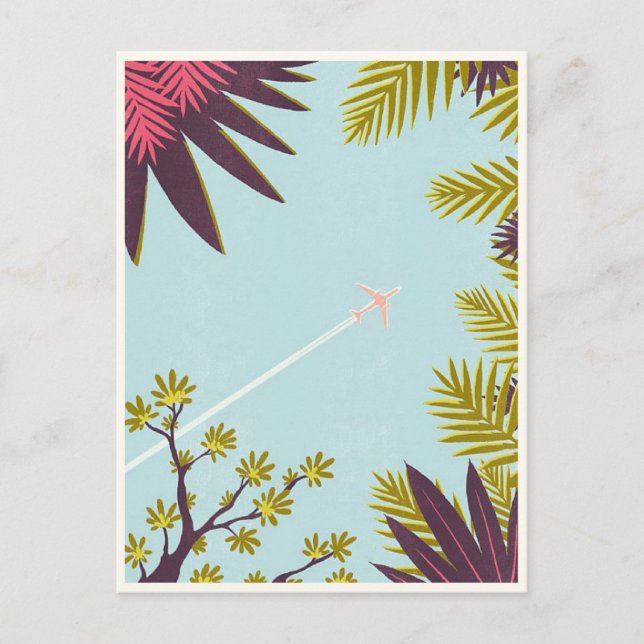 Vintage flygresor vykort (Framsida)