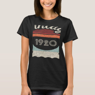 Vintage född 1920, 102:a födelsedagen, 102 år gamm t shirt