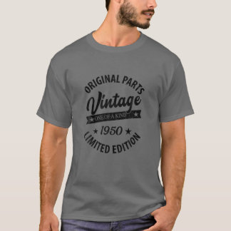 Vintage född 1950 Retro Classic Birthday Gift T Shirt