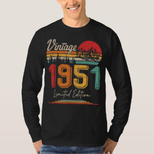 Vintage född 1951 Födelsedag Party Bröllop A T Shirt