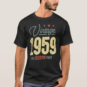 Vintage född 1959 - 63:e födelsedagen: Retro Class T Shirt