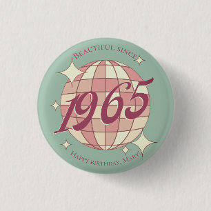 Vintage född 1965, 60:e födelsedag knapp