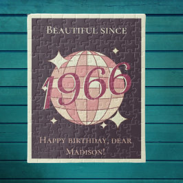 Vintage född 1966 59:e 60-årsdagen pussel