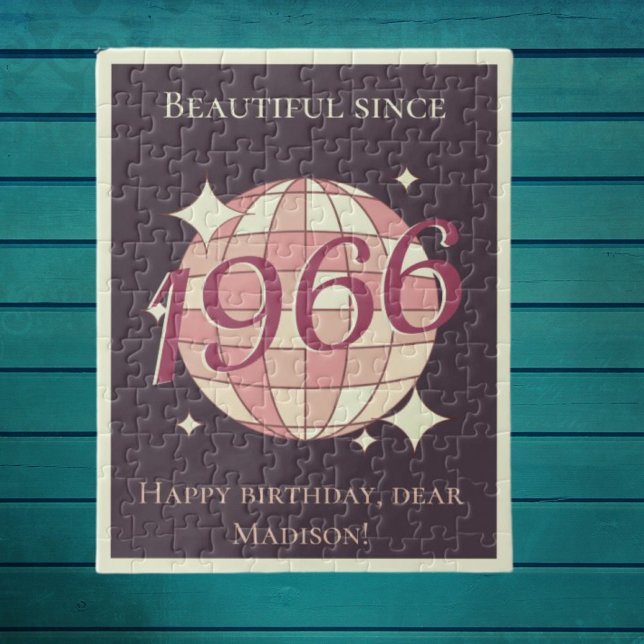Vintage född 1966 59:e 60-årsdagen pussel (Skapare uppladdad)