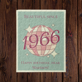 Vintage född 1966 59:e 60-årsdagen pussel