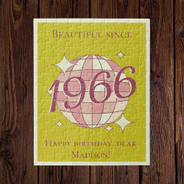 Vintage född 1966 59:e 60-årsdagen pussel