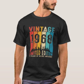 Vintage född 1968, 53:e födelsedagen 53 år gammal t shirt