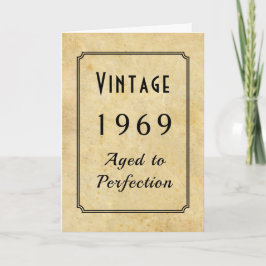 Vintage född 1969 eller tillåt Namn födelsedag Kort