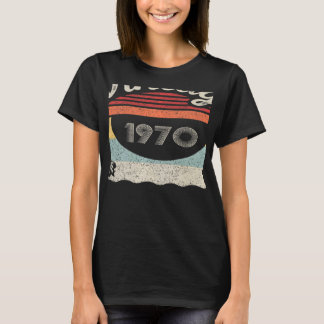 Vintage född 1970 52:a födelsedagen 52 år gammal t shirt