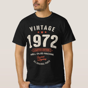 Vintage född 1972 - 50:e födelsedag, Retro Classic T Shirt