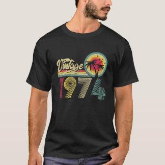 Vintage Född 1974 50-årspresenter 50 år T Shirt