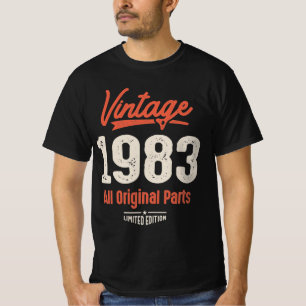 Vintage född 1983 - 39:e födelsedagen: Retro Class T Shirt