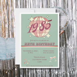 Vintage född 1985, inbjudan till 40-dagarsfest
