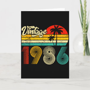 Vintage Född 1986 Roligt 40-årsdag 40 År  Kort