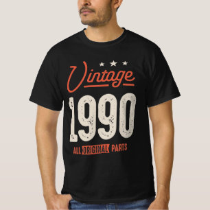 Vintage född 1990 - 32:a födelsedagen Retro Classi T Shirt