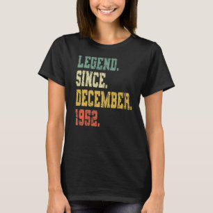 Vintage född i december 1952 Manar Kvinnor 70 år T Shirt