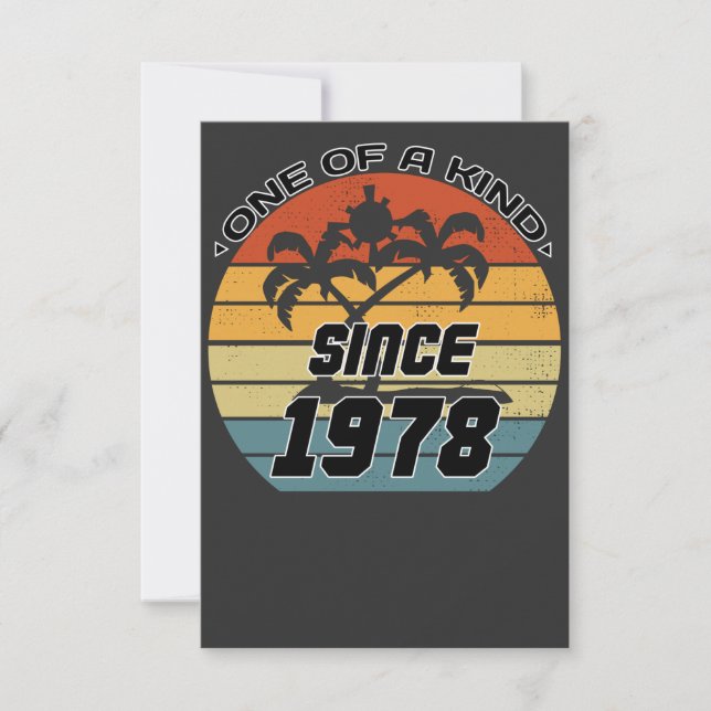 Vintage födelsedag 78 tack kort (Framsida)