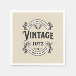 Vintage Födelsedag Pappersservett